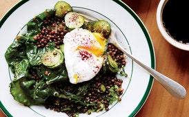 Lentil Soup with Wheat Berries and Kale