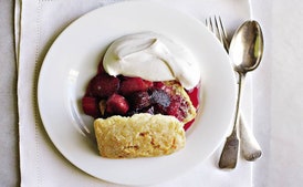 Rhubarb Custard Cake