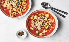 Brothy Pasta with Chickpeas