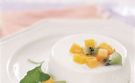 Buttermilk Panna Cotta with Tropical Fruit