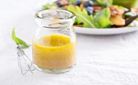 Watercress and Persimmon Salad with Champagne Vinaigrette