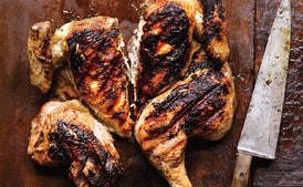 Chicken Under a Brick