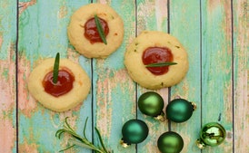 Cornmeal Guava Thumbprint Cookies