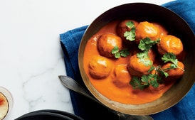 Fried Meatballs with Tahini Sauce