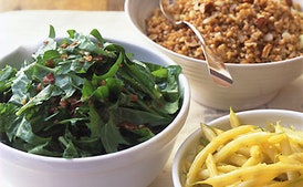 Dandelion Salad with Warm Bacon Dressing