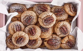 Double Pecan Thumbprints