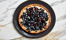 Fresh Fruit Tart With Almond Press-In Crust