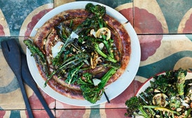 Italian Sausage with Grilled Broccolini, Kale, and Lemon