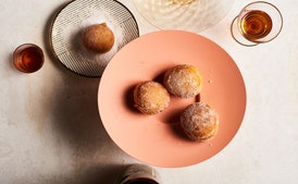 Jam-Filled Challah Doughnuts