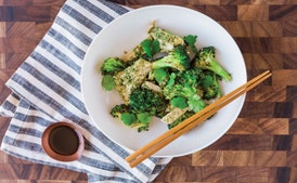 Lime-Cilantro Chicken and Broccoli