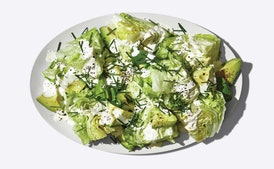 Little Wedge Salad with Sour Cream Dressing