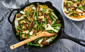 "Nextover" Chile-Orange Pork Stir-Fry