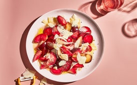 Plum Salad with Black Pepper and Parmesan