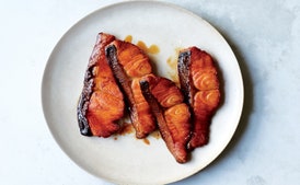 Spicy Salmon Teriyaki with Steamed Bok Choy