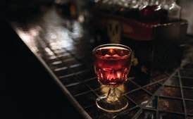 Sforzando (Whiskey and Mezcal Cocktail)
