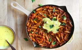 Spicy Tomato–Tuna Noodle Skillet Casserole With Aioli