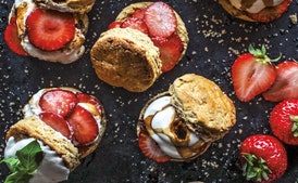 Strawberry Balsamic Shortcakes
