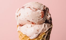 Strawberry Honey Balsamic With Black Pepper Ice Cream