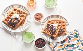 Sweet Potato and Pecan Waffles