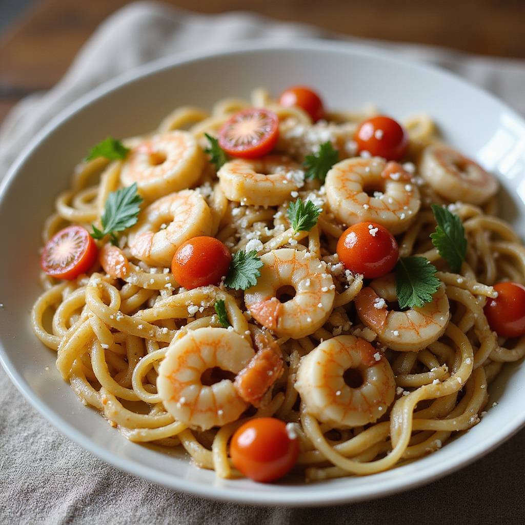 Classic Pinot Grigio Seafood Pasta