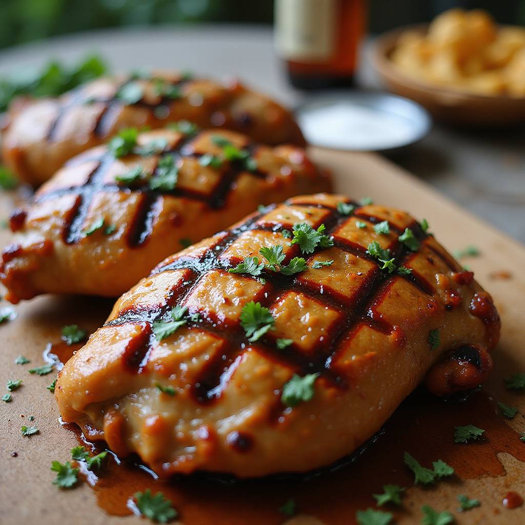 Beer and Ketchup Marinade for Grilled Chicken