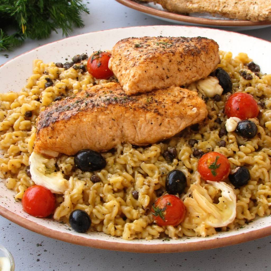 One-Pan Salmon Rotini